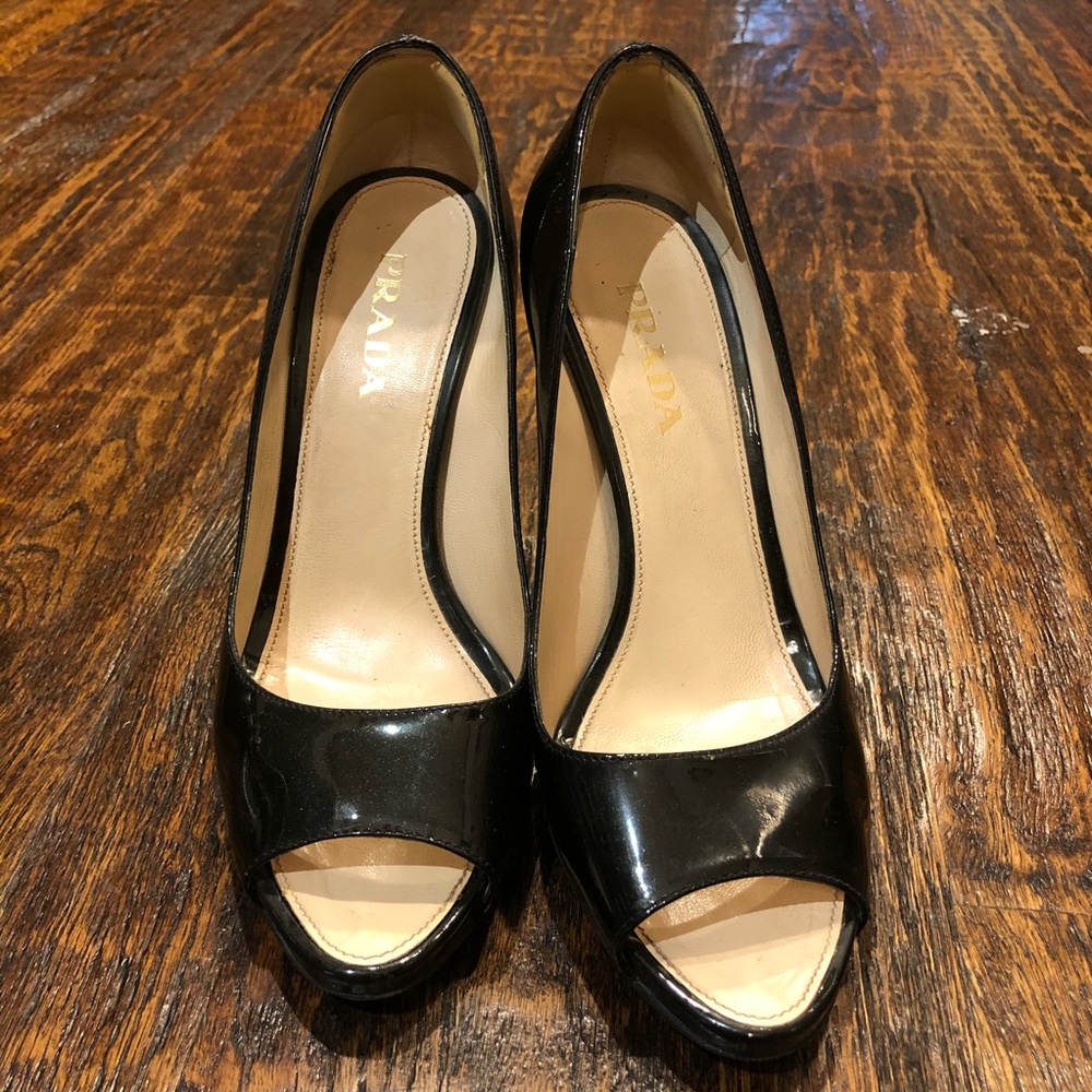 Prada Classic peep toe pumps - Picture 4 of 6